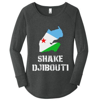 Funny Shake Djibouti Women's Perfect Tri Tunic Long Sleeve Shirt