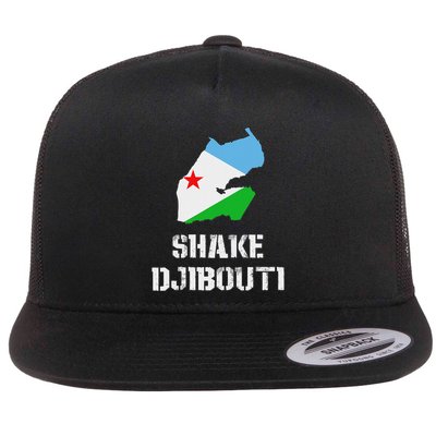 Funny Shake Djibouti Flatbill Hat
