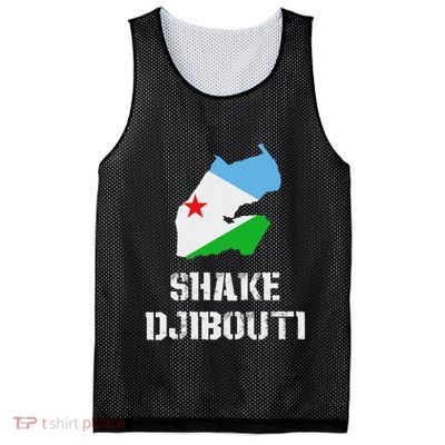 Funny Shake Djibouti Mesh Reversible Basketball Jersey Tank