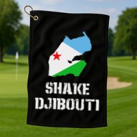 Funny Shake Djibouti Golf Towel