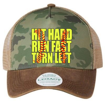 Funny Softball Design Great For Ns And Gift Legacy Tie Dye Trucker Hat