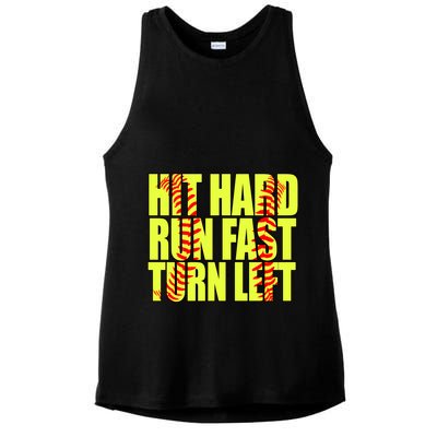 Funny Softball Design Great For Ns And Gift Ladies PosiCharge Tri-Blend Wicking Tank