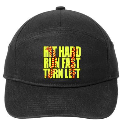 Funny Softball Design Great For Ns And Gift 7-Panel Snapback Hat