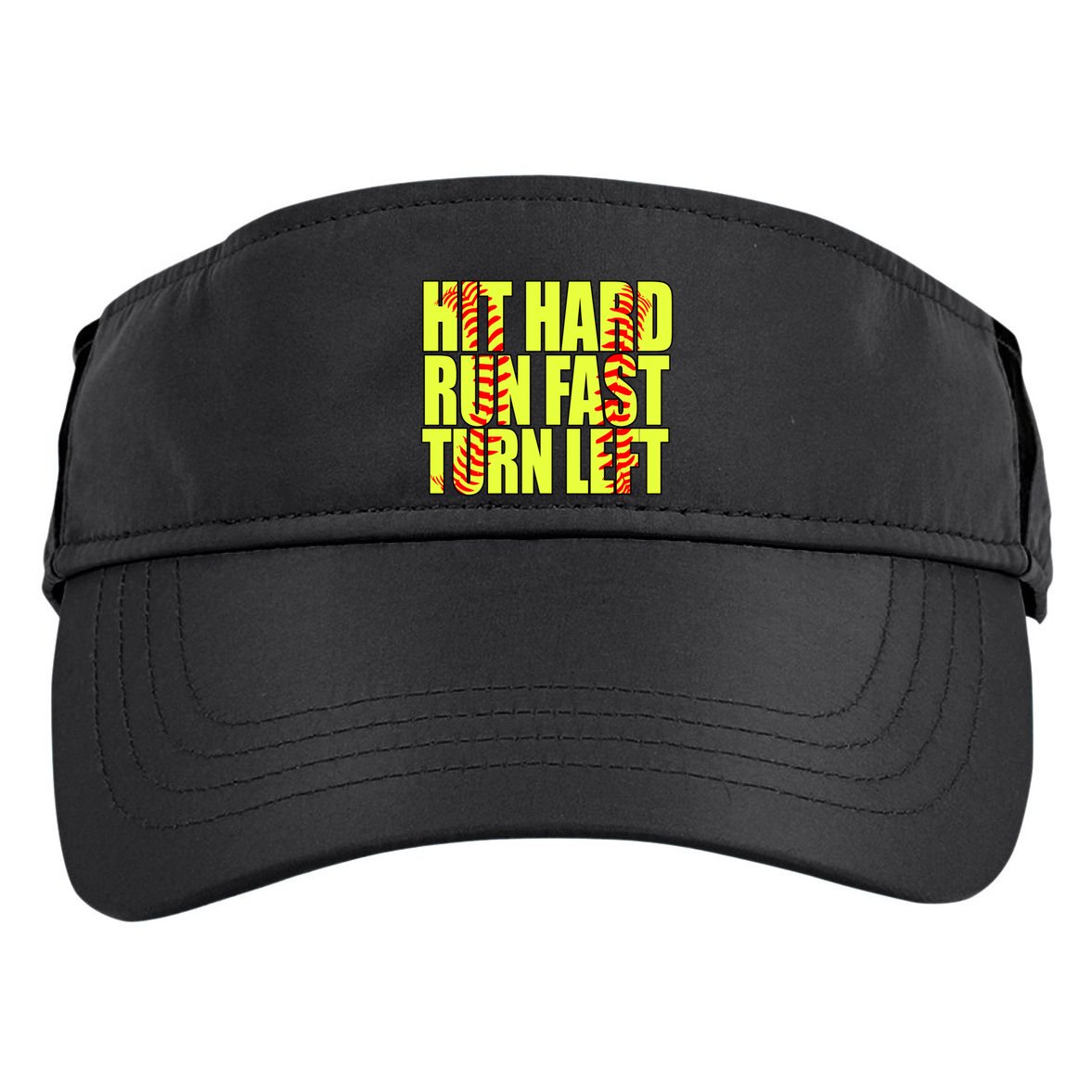 Funny Softball Design Great For Ns And Gift Adult Drive Performance Visor