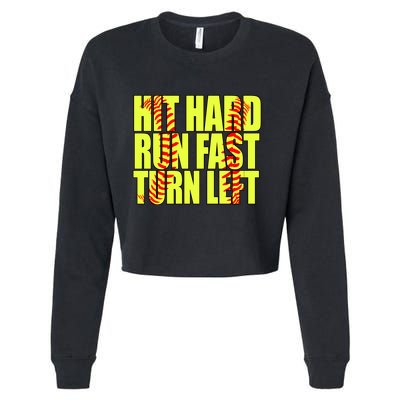 Funny Softball Design Great For Ns And Gift Cropped Pullover Crew