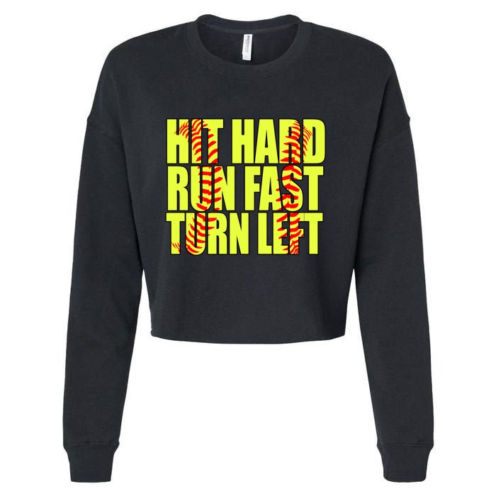 Funny Softball Design Great For Ns And Gift Cropped Pullover Crew