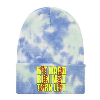 Funny Softball Design Great For Ns And Gift Tie Dye 12in Knit Beanie