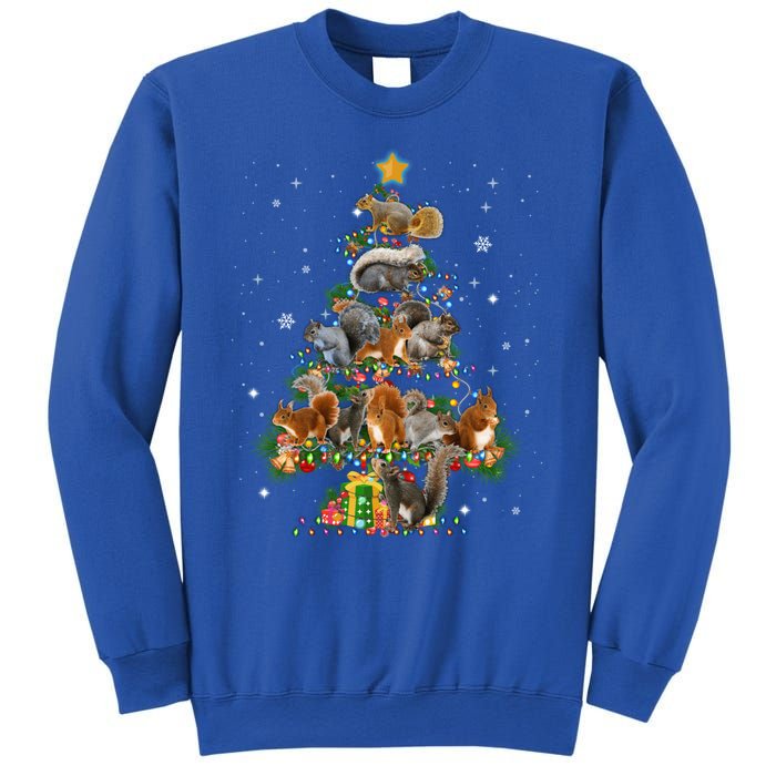 Funny Squirrel Dog Christmas Tree Squirrel Lover Xmas Funny Gift Sweatshirt