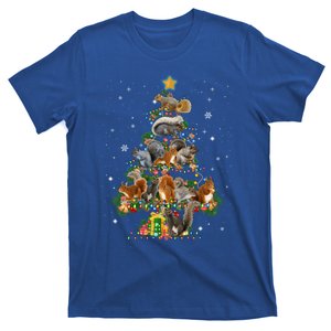 Funny Squirrel Dog Christmas Tree Squirrel Lover Xmas Funny Gift T-Shirt