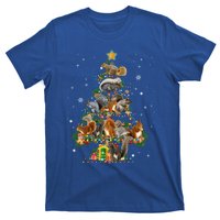 Funny Squirrel Dog Christmas Tree Squirrel Lover Xmas Funny Gift T-Shirt