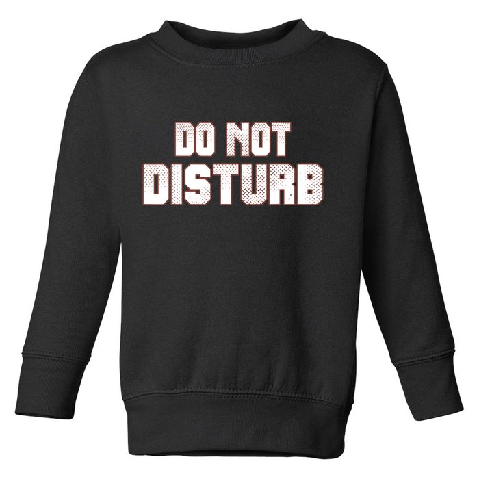 Funny Sayings; Do Not Disturb Toddler Sweatshirt