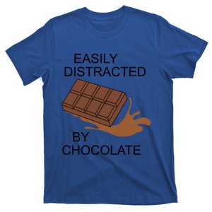 Funny Saying Distracted By Chocolate Chocolatier Gift T-Shirt