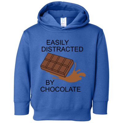 Funny Saying Distracted By Chocolate Chocolatier Gift Toddler Hoodie