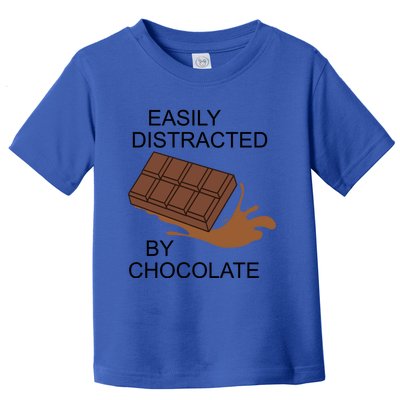 Funny Saying Distracted By Chocolate Chocolatier Gift Toddler T-Shirt