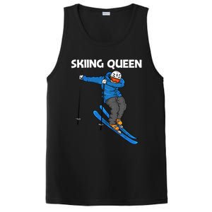 Funny Skiing Design Mom Winter Sport Snow Lovers Gift PosiCharge Competitor Tank