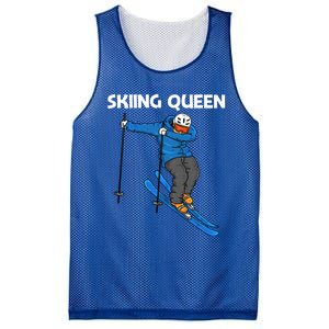 Funny Skiing Design Mom Winter Sport Snow Lovers Gift Mesh Reversible Basketball Jersey Tank