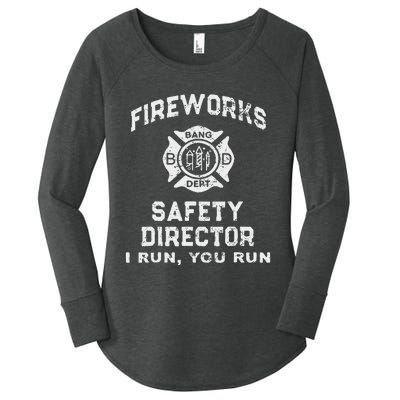 Fireworks Safety Director I Run You Run Women's Perfect Tri Tunic Long Sleeve Shirt