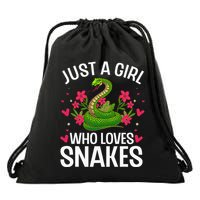 Funny Snake Design Snake Lover Drawstring Bag