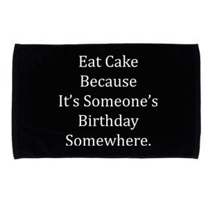 Funny S Dad Mom Food Eat Birthday Cake Meaningful Gift Microfiber Hand Towel