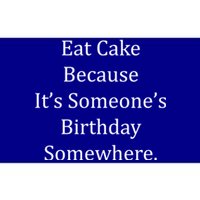 Funny S Dad Mom Food Eat Birthday Cake Meaningful Gift Bumper Sticker