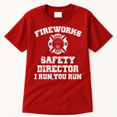 Fireworks Safety Director I Run You Run 4th Of July Tall T-Shirt