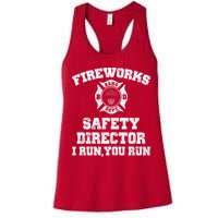 Fireworks Safety Director I Run You Run 4th Of July Womens Tank Top