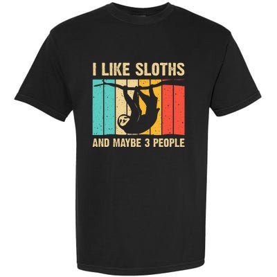 Funny Sloth Design For Sloth Lover Garment-Dyed Heavyweight T-Shirt