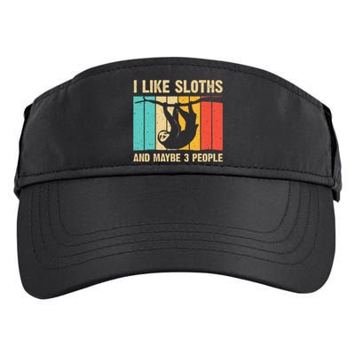 Funny Sloth Design For Sloth Lover Adult Drive Performance Visor