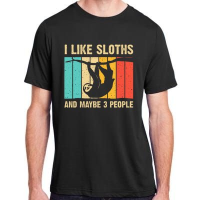 Funny Sloth Design For Sloth Lover Adult ChromaSoft Performance T-Shirt