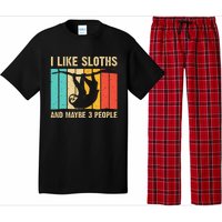 Funny Sloth Design For Sloth Lover Pajama Set