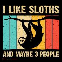 Funny Sloth Design For Sloth Lover Flat Bill Trucker Hat