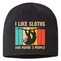 Funny Sloth Design For Sloth Lover Sustainable Beanie