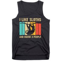 Funny Sloth Design For Sloth Lover Tank Top