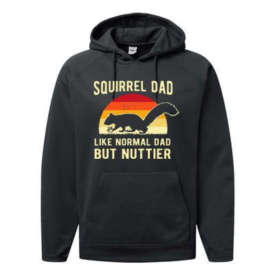 Funny Squirrel Dad Pet Squirrel Owner Squirrel Lover Nuts Performance Fleece Hoodie