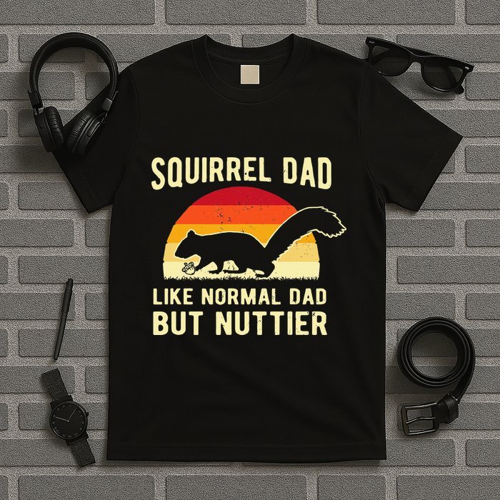 Funny Squirrel Dad Pet Squirrel Owner Squirrel Lover Nuts T-Shirt