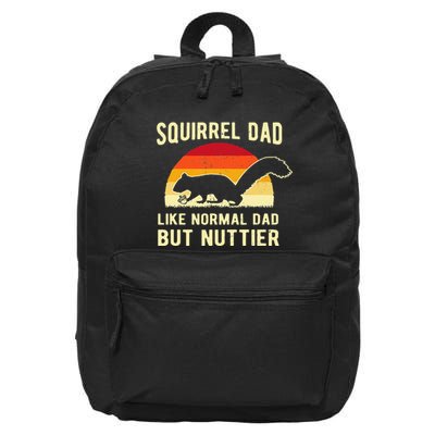 Funny Squirrel Dad Pet Squirrel Owner Squirrel Lover Nuts 16 in Basic Backpack