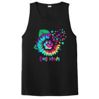 Floral Sunflower Dog Mom Tie Dye Funny Mothers Day Dog Lover PosiCharge Competitor Tank