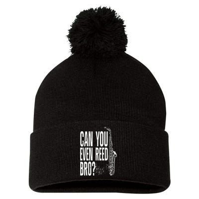 Funny Saxophone Design For  Saxophone Player Reed Pom Pom 12in Knit Beanie