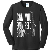 Funny Saxophone Design For  Saxophone Player Reed Kids Long Sleeve Shirt