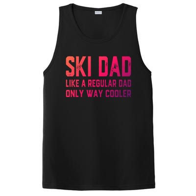 Funny Ski Dad Skiing Father Funny Gift For Skiers Gift PosiCharge Competitor Tank