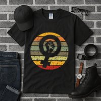 Feminism Symbol Design Retro Vintage 70s 80s 90s Feminist Tall T-Shirt