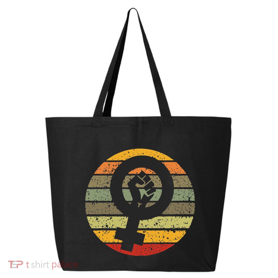 Feminism Symbol Design Retro Vintage 70s 80s 90s Feminist 25L Jumbo Tote