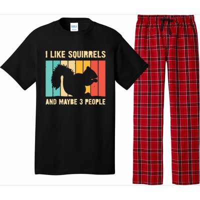 Funny Squirrel Design For Pet Squirrel Lovers Pajama Set