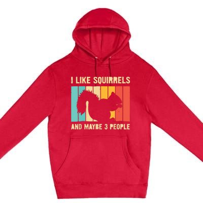 Funny Squirrel Design For Pet Squirrel Lovers Premium Pullover Hoodie