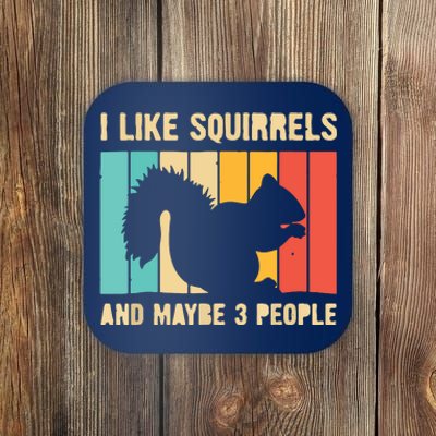 Funny Squirrel Design For Pet Squirrel Lovers Coaster