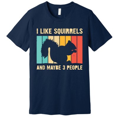 Funny Squirrel Design For Pet Squirrel Lovers Premium T-Shirt