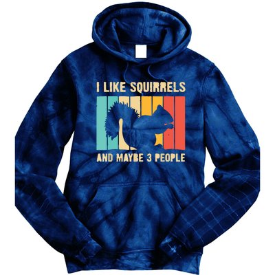 Funny Squirrel Design For Pet Squirrel Lovers Tie Dye Hoodie