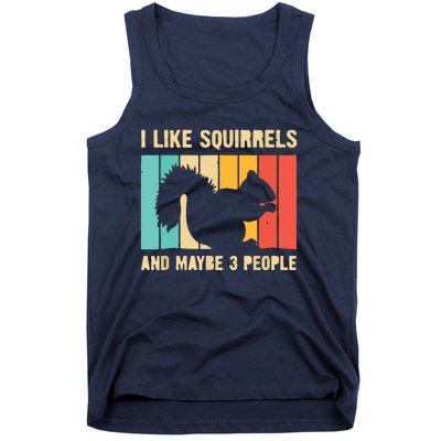 Funny Squirrel Design For Pet Squirrel Lovers Tank Top