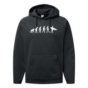 Funny Surfing Designs For  Surfboard Lovers Surf Performance Fleece Hoodie