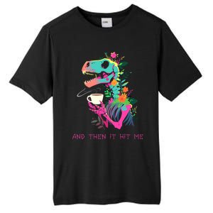 Funny Skeleton Dinosaur Costume Goth Halloween Cool Gift Tall Fusion ChromaSoft Performance T-Shirt